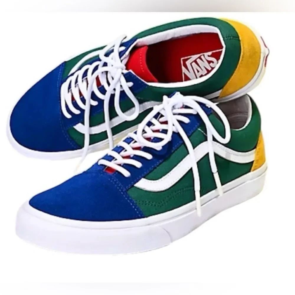 Vans Old Skool Unisex Colorblock Yacht Club Suede Low Top Skate Sneakers W9 M7.5